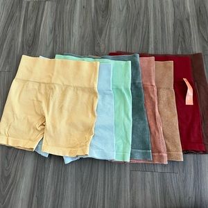 8 colsie rib shorts-  price for all 8. Will not separate